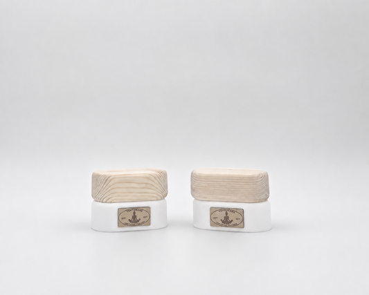 VertiBeans™ – Handmade Wooden Training Blocks - Cloud White
