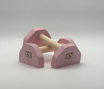 VertiParallettes™ – Handmade Wooden Parallettes - Candy Pink