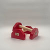 VertiParallettes™ – Handmade Wooden Parallettes - Strawberry Red
