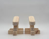 VertiFeet™ – Angled Training Foot Blocks - Natural Pine