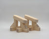 VertiFeet™ – Angled Training Foot Blocks - Natural Pine