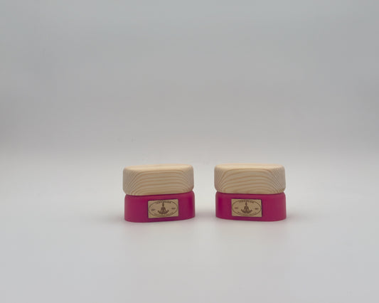 VertiBeans™ – Handmade Wooden Training Blocks - Raspberry Pink