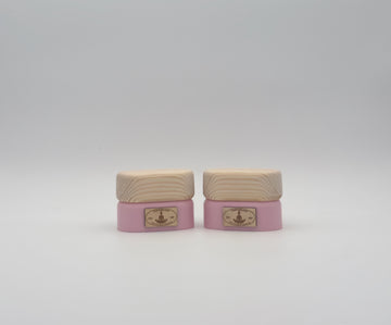VertiBeans™ – Handmade Wooden Training Blocks - Candy Pink