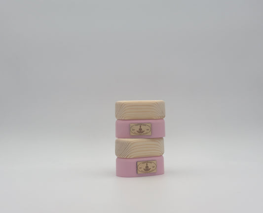 VertiBeans™ – Handmade Wooden Training Blocks - Candy Pink
