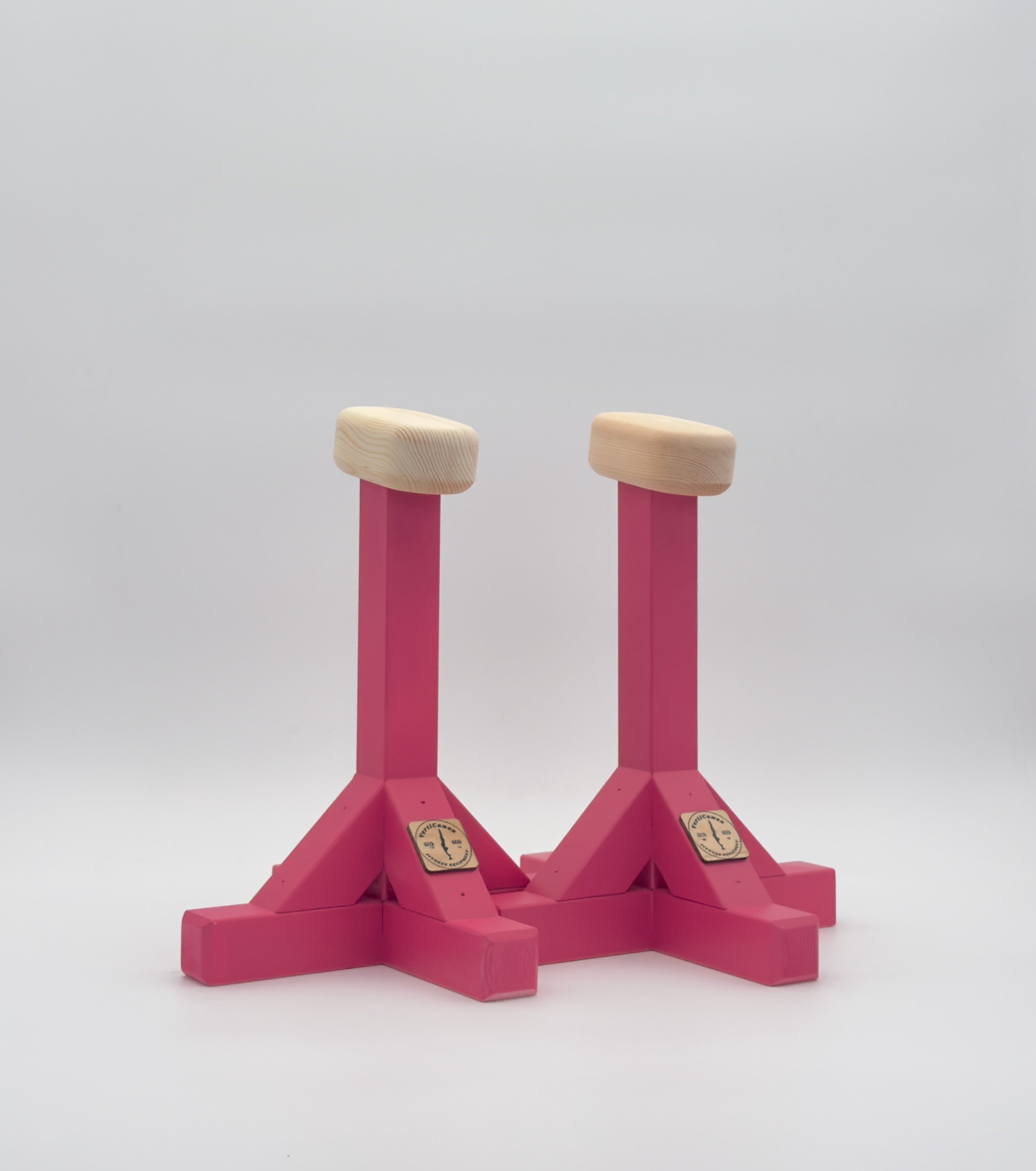 VertiCanes® – Handmade Wooden Handstand Canes - Raspberry Pink