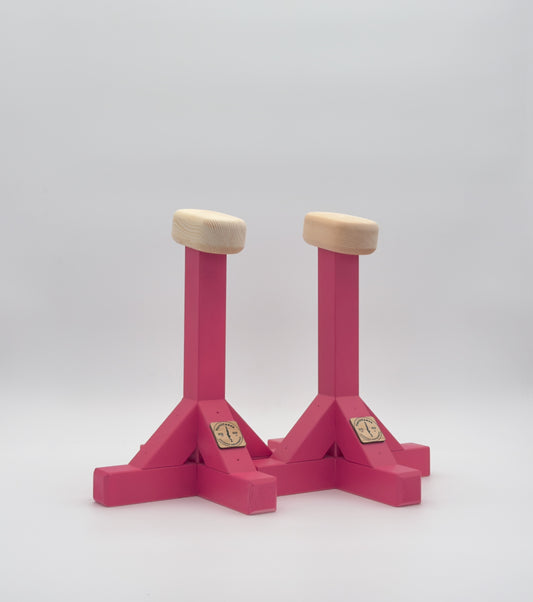 VertiCanes® – Handmade Wooden Handstand Canes - Raspberry Pink