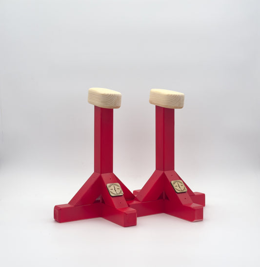 VertiCanes® – Handmade Wooden Handstand Canes - Strawberry Red