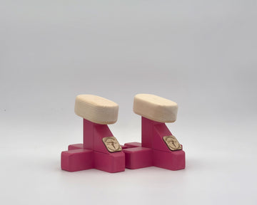 VertiMinis™ – Handmade Mini Handstand Canes - Raspberry Pink