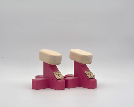 VertiMinis™ – Handmade Mini Handstand Canes - Raspberry Pink