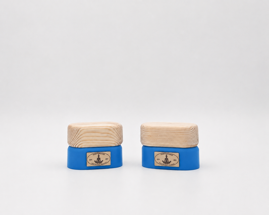 VertiBeans™ – Handmade Wooden Training Blocks - Lagoon Blue
