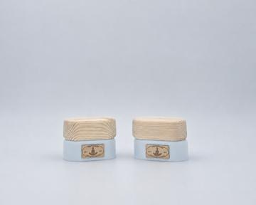 VertiBeans™ – Handmade Wooden Training Blocks - Powder Blue