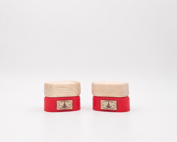 VertiBeans™ – Handmade Wooden Training Blocks - Strawberry Red