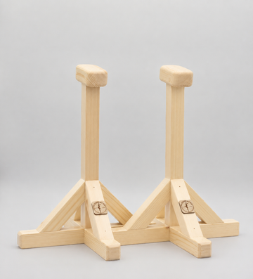 VertiCanes XL™ – Tall Handmade Handstand Canes - Natural Pine
