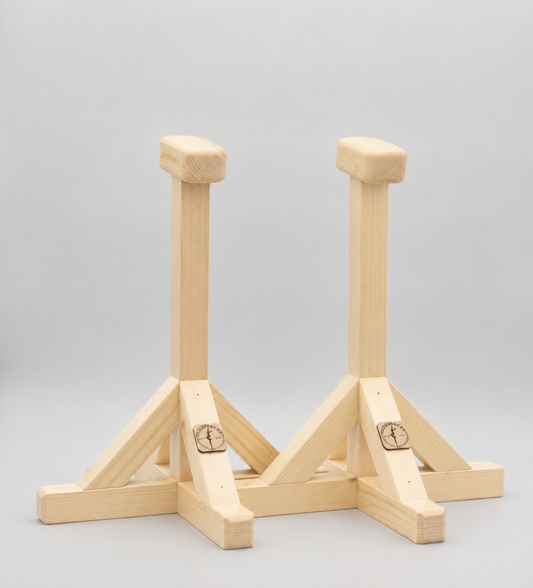 VertiCanes XL™ – Tall Handmade Handstand Canes - Natural Pine