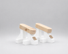 VertiFeet™ – Angled Training Foot Blocks - Cloud White