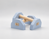 VertiParallettes™ – Handmade Wooden Parallettes - Powder Blue