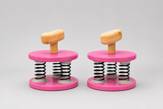 VertiWobbles™ – Handmade Balance & Strength Blocks - Raspberry Pink