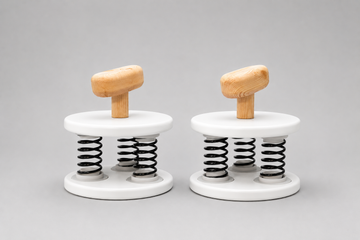 VertiWobbles™ – Handmade Balance & Strength Blocks - Cloud White