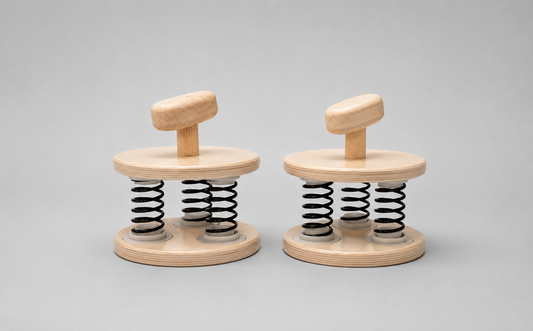 VertiWobbles™ – Handmade Balance & Strength Blocks - Natural Pine