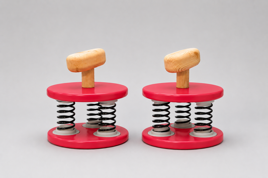 VertiWobbles™ – Handmade Balance & Strength Blocks - Strawberry Red